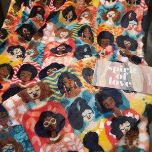 Spirit of Love African American Oversized 60x70 Decorative Throw Blanket